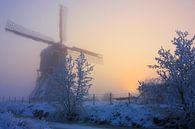 winterse zonsopkomst broekmolen van Ilya Korzelius thumbnail