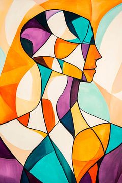 Colourful being - portrait of the soul by Poster Art Shop