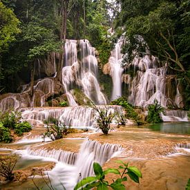 Kuang Si Waterfalls by Cristina Vergara