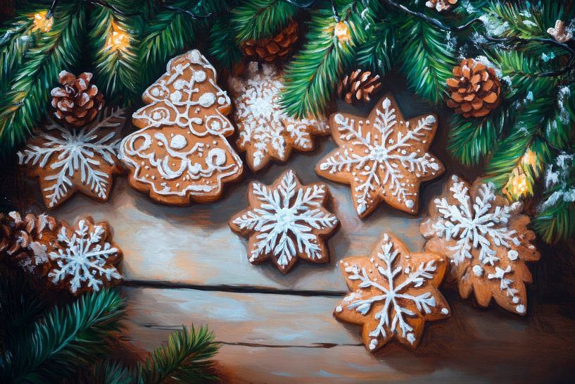 Kerstkoekjes van Poster Art Shop
