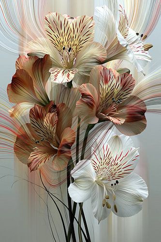 Blumenpracht in Bewegung von Wall Wonder