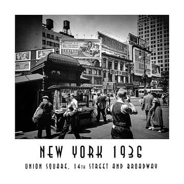 New York 1936: Union Square, 14th Street and Broadway von Christian Müringer