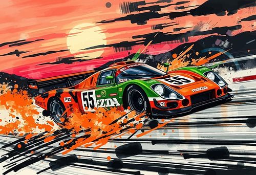 Mazda 787B - Inkt van snelle Japanse kunst