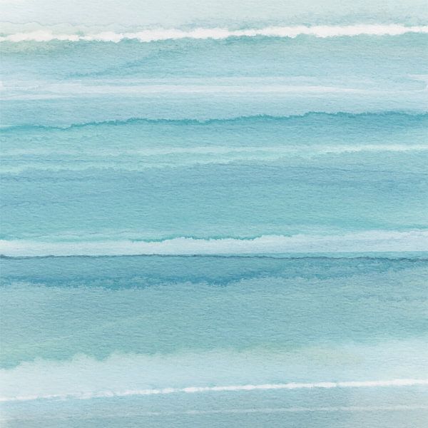 Stroken 11 | Minimal Pastel Aqua van Menega Sabidussi