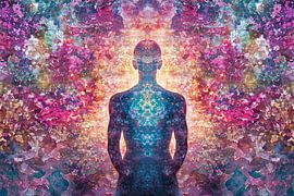 spirituelle digitale Belletristik Druck Kaleidoskop