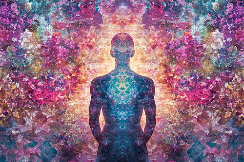 spiritueel digitale fictieve print caleidoscoop