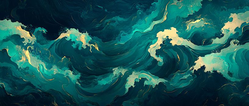 Wellenmuster abstrakt von Poster Art Shop