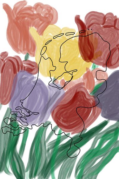 Holland in the tulips by MishMash van Heukelom