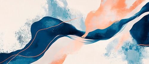Golven van kleuren - Abstracte compositie