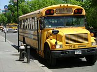 School bus new york city onbewerkt