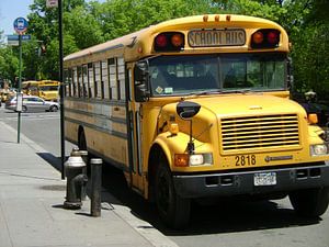 School bus new york city onbewerkt van Hyppy Picture