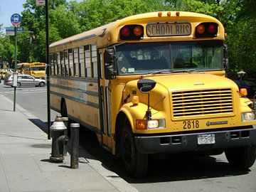 School bus new york city onbewerkt
