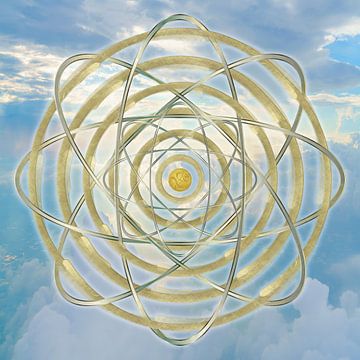 Atomic vibrations with divine soul symbol by ADLER & Co / Caj Kessler