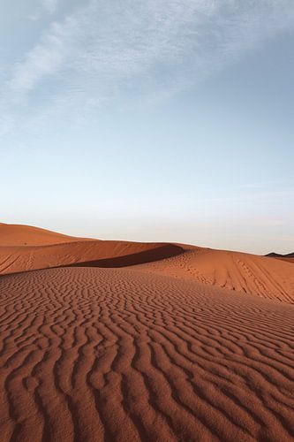 Sand Structures In The Sahara Desert In Morocco