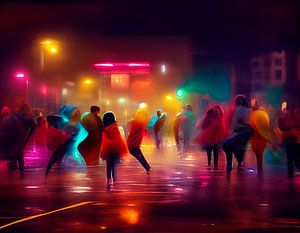 Tanzen auf der Straße in einer lauen Sommernacht. Teil 15
