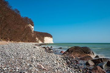Chalk cliffs on the coast of the Baltic Sea on the island of Rügen