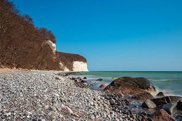 Krijtrotsen aan de kust van de Oostzee op het eiland Rügen van Rico Ködder