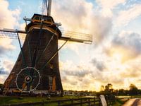zonsondergang molen