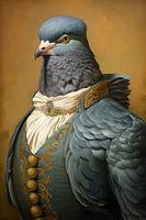 Portrait de pigeon chic