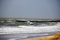 Weskapelle in de storm by Wendy Hilberath thumbnail