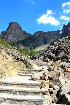 Sentier de montagne dans les Rocky Mountains sur Thomas Zacharias