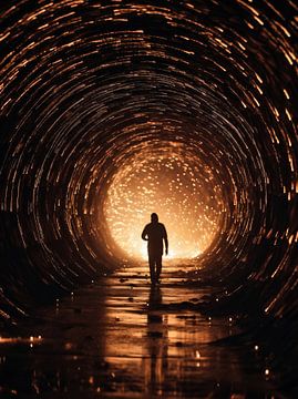 Tunnel van fernlichtsicht