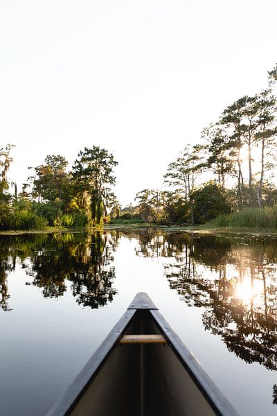 Kano die vaart in de bayou in New Orleans, Verenigde Staten van Moniek Kuipers