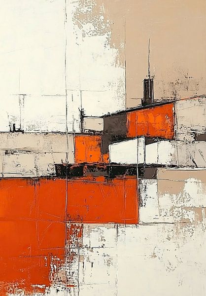 Orange Abstract | Restful Orange Abstraction by Zen and More
