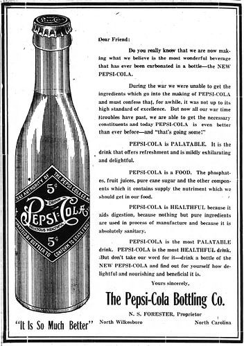 Pepsi Cola advertentie