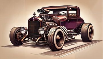 Hot Rod Car van Nico Brons