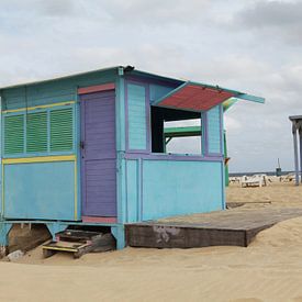 Strandhuisje Kaapverdië van Kees van Dun