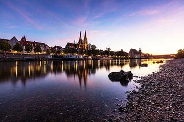 Regensburg Sonnenuntergang von Frank Herrmann