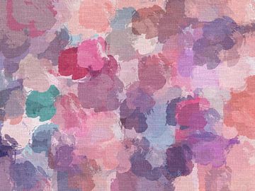 Romantic abstract art in pastel colors. by Dina Dankers