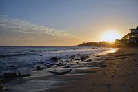 Sunset at Malibu beach