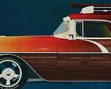 Pontiac Safari Station Wagon Surfer Edition 1956 van Jan Keteleer thumbnail