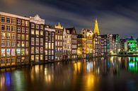 Damrak haven Amsterdam van Peter Bolman thumbnail