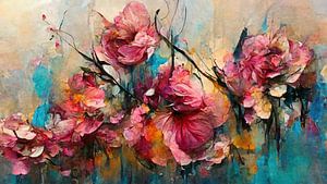Wild Pink Roses by Treechild