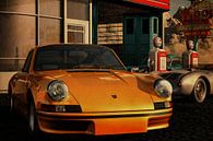 Porsche 911 Carrera at an old gas station by Art to make a house your home thumbnail