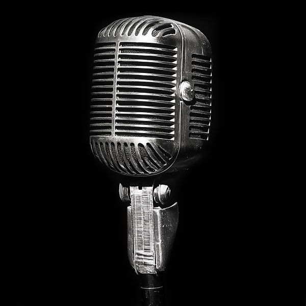 Microfoon antiek-vintage jaren 60 van TheXclusive Art