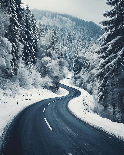 Winterlandschaft von fernlichtsicht