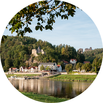 Kurort Rathen, Saksisch Zwitserland - Niederrathen en de Elbe van Pixelwerk