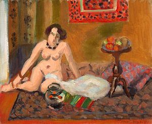 Henri Matisse – Hockender Akt nahe einem Aquarium