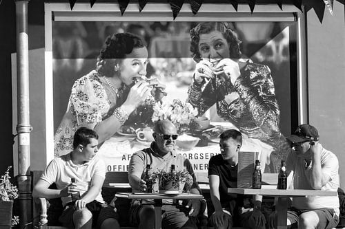 Compositie op een terras