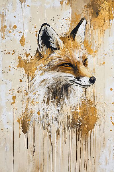 Expressive fox in dynamic style by Imperial Art House