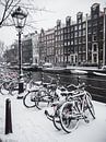 Amsterdam in de sneeuw von Steven Schmitz Miniaturansicht