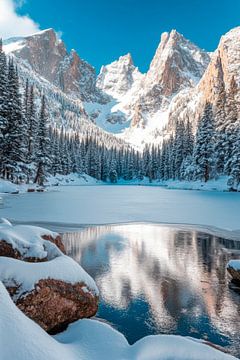Winterlandschap van Poster Art Shop