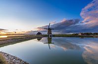 Molen Het Noorden Texel zonsondergang van Texel360Fotografie Richard Heerschap thumbnail