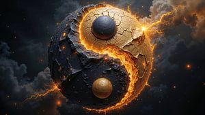 Fantasy Wall Art: YIN AND YANG – The cosmic balance