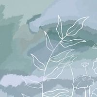 Green ink - Modern painting