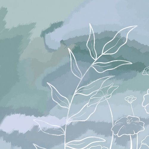 Encre verte - Peinture moderne